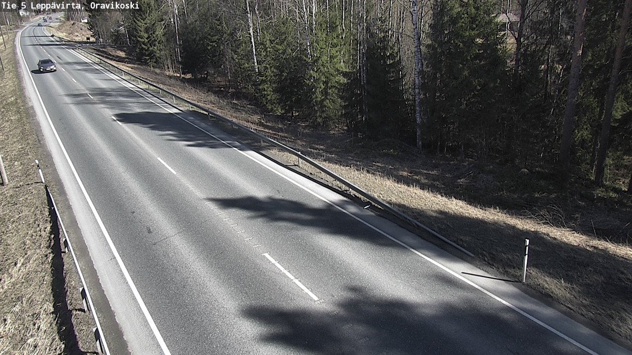Weather Camera Image Road 5 Leppävirta, Oravikoski, Leppävirta, Pohjois-Savo
