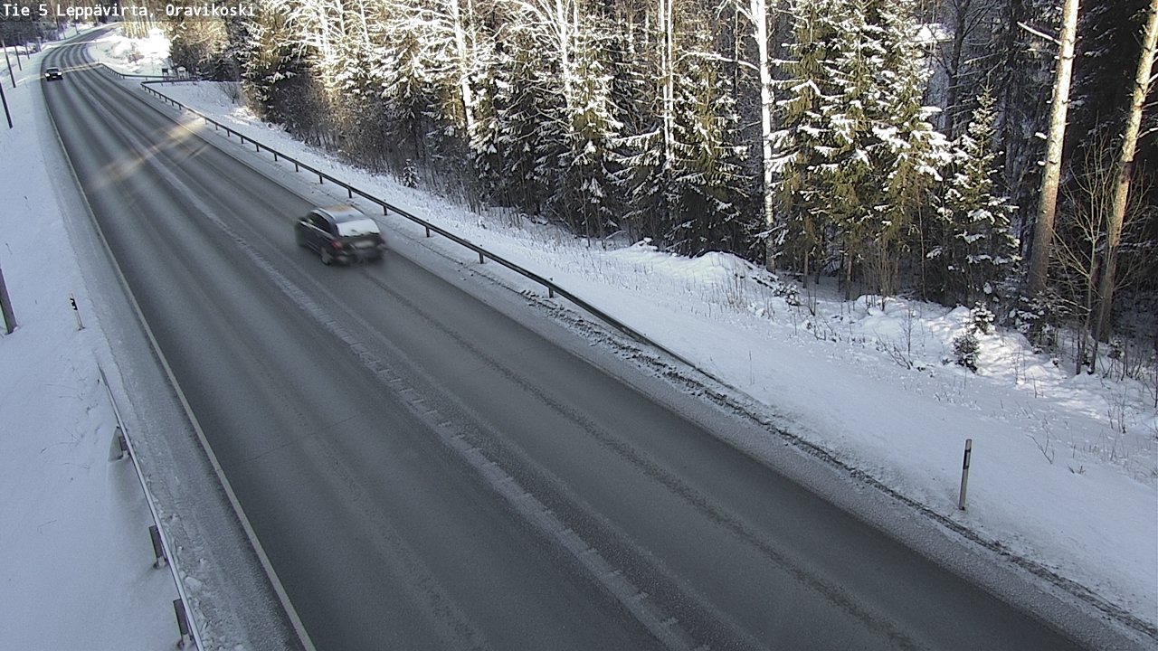 Weather Camera Image Väg 5 Leppävirta, Oravikoski, Leppävirta, Pohjois-Savo