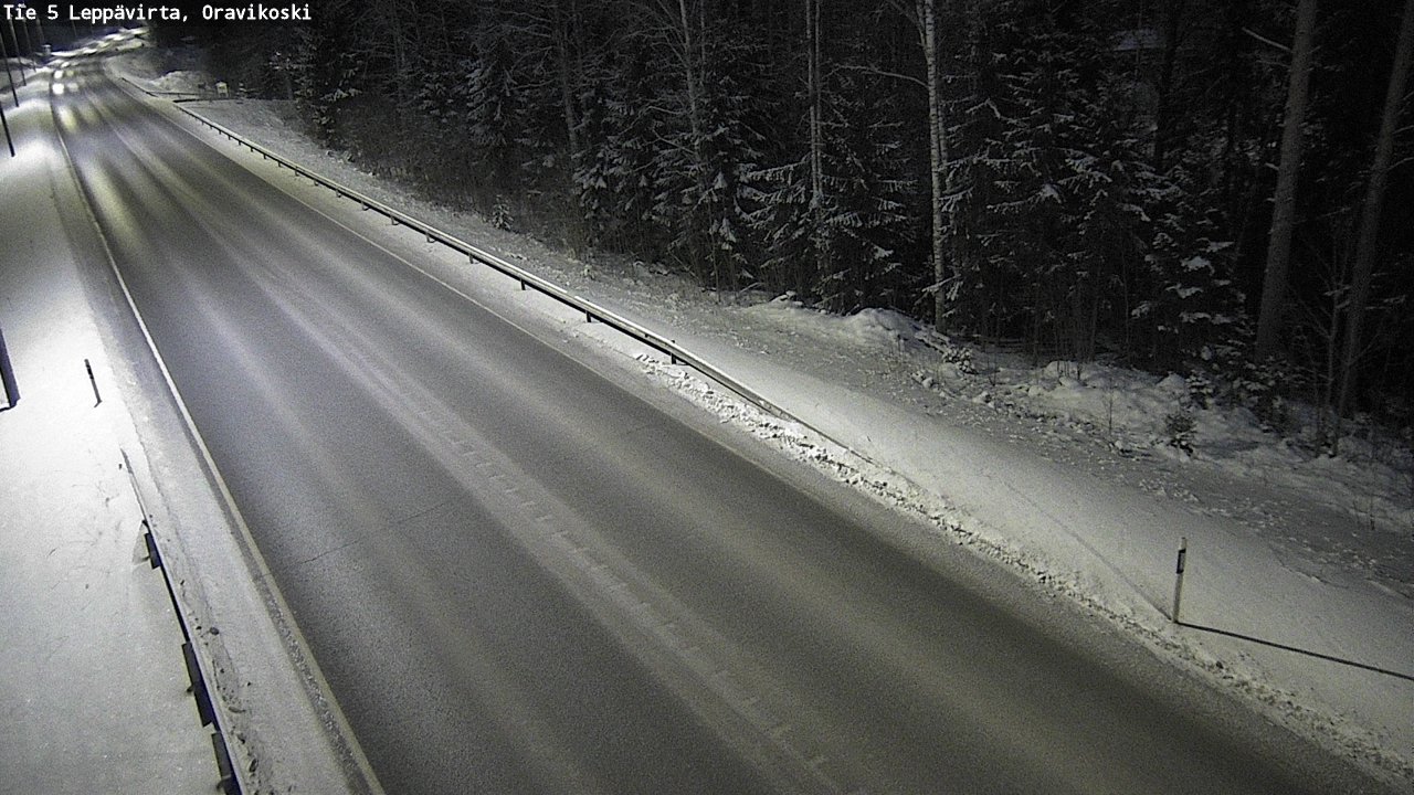 Weather Camera Image Väg 5 Leppävirta, Oravikoski, Leppävirta, Pohjois-Savo