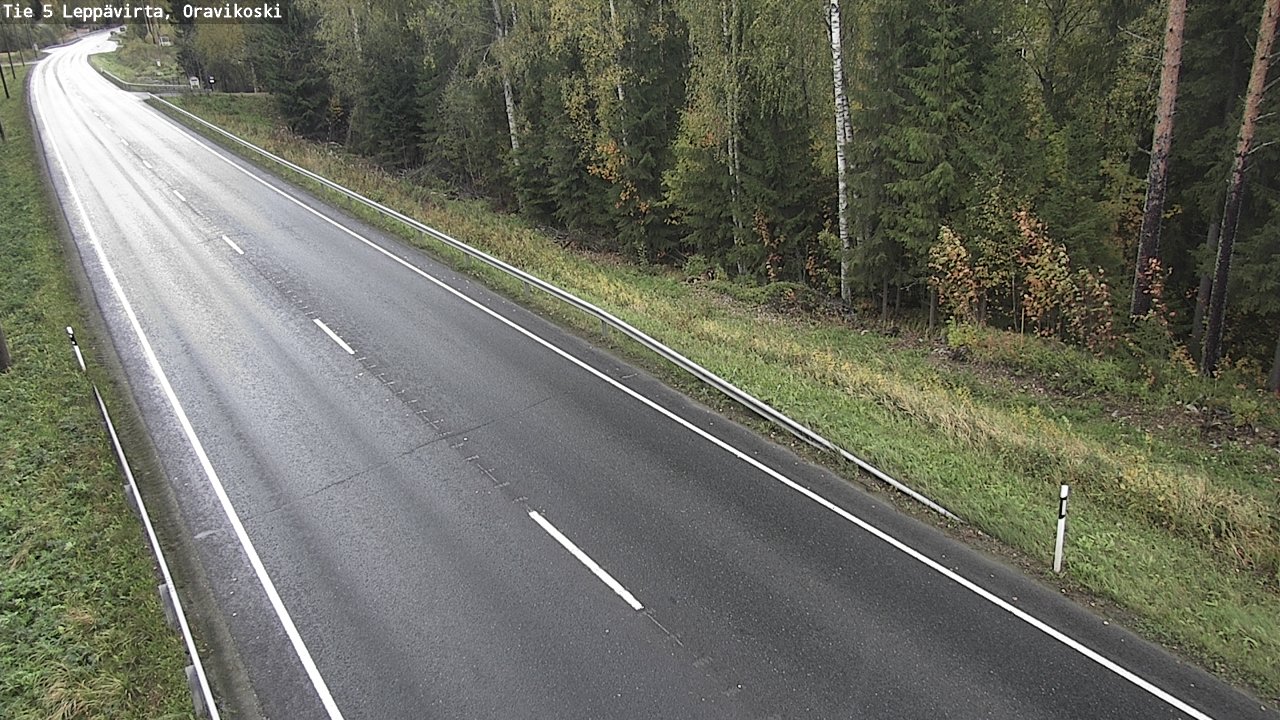 Weather Camera Image Road 5 Leppävirta, Oravikoski, Leppävirta, Pohjois-Savo