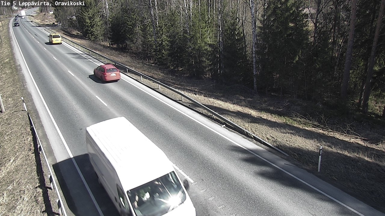 Weather Camera Image Road 5 Leppävirta, Oravikoski, Leppävirta, Pohjois-Savo