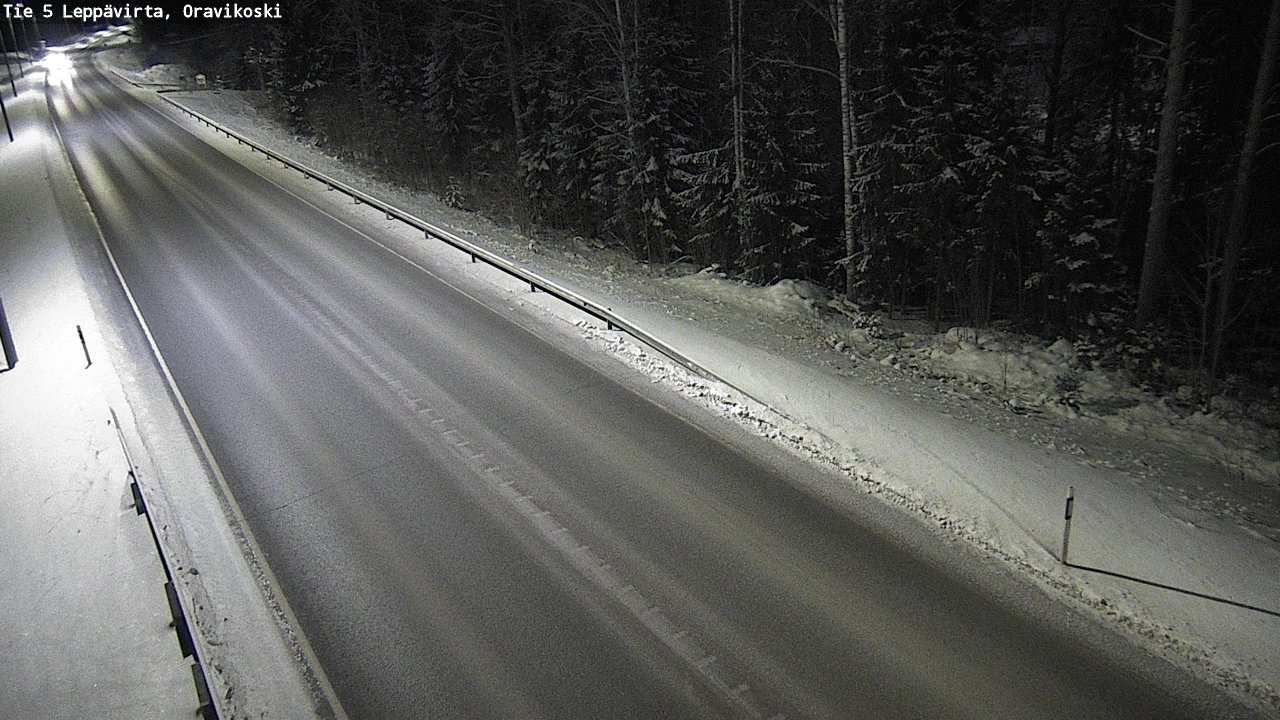 Weather Camera Image Väg 5 Leppävirta, Oravikoski, Leppävirta, Pohjois-Savo