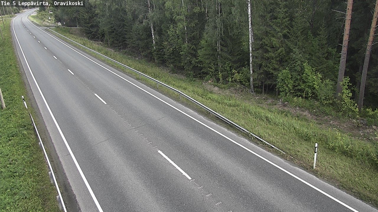 Kelikamerat Kuva Tie 5 Leppävirta, Oravikoski, Leppävirta, Pohjois-Savo