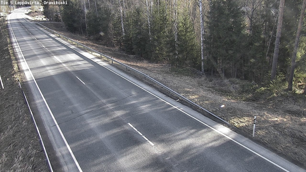 Weather Camera Image Road 5 Leppävirta, Oravikoski, Leppävirta, Pohjois-Savo