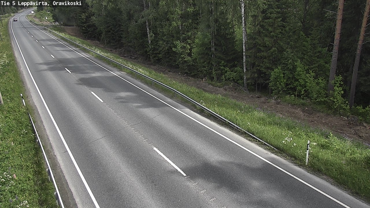 Weather Camera Image Road 5 Leppävirta, Oravikoski, Leppävirta, Pohjois-Savo