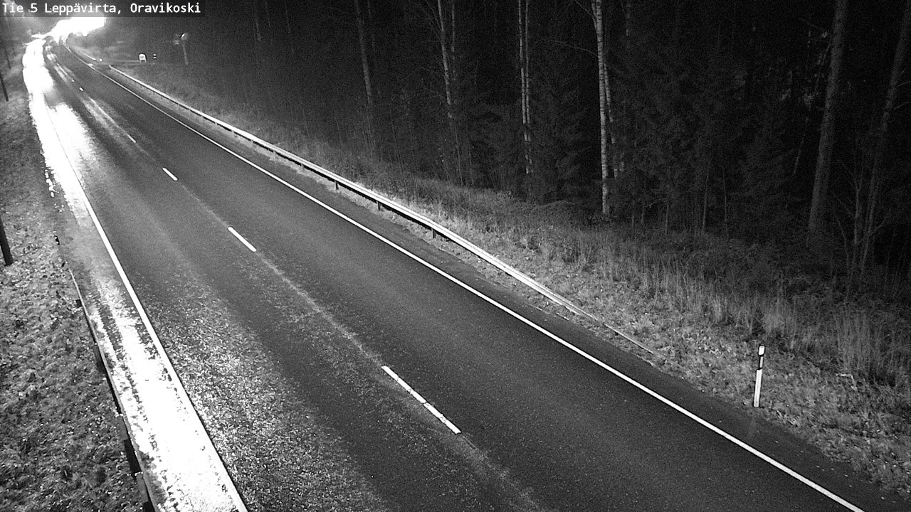Weather Camera Image Väg 5 Leppävirta, Oravikoski, Leppävirta, Pohjois-Savo