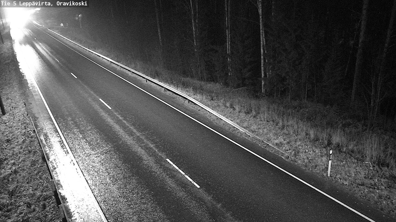 Weather Camera Image Road 5 Leppävirta, Oravikoski, Leppävirta, Pohjois-Savo