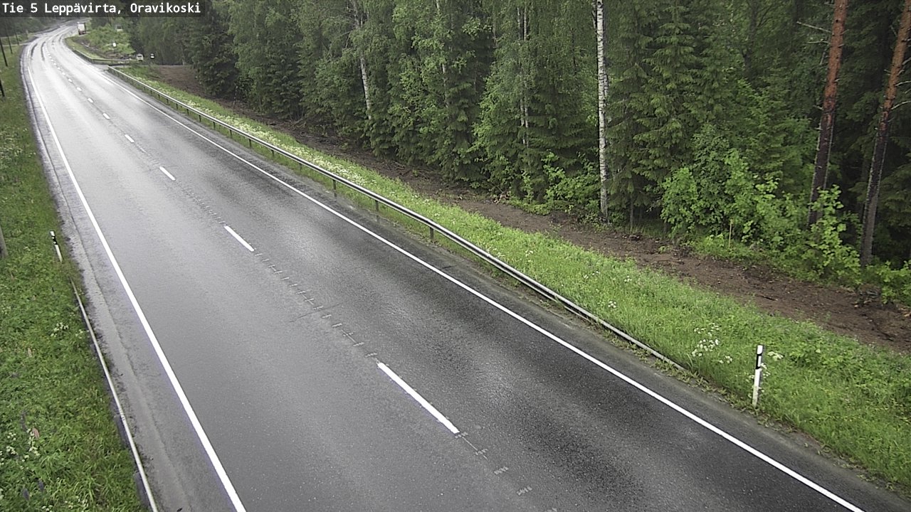 Weather Camera Image Road 5 Leppävirta, Oravikoski, Leppävirta, Pohjois-Savo