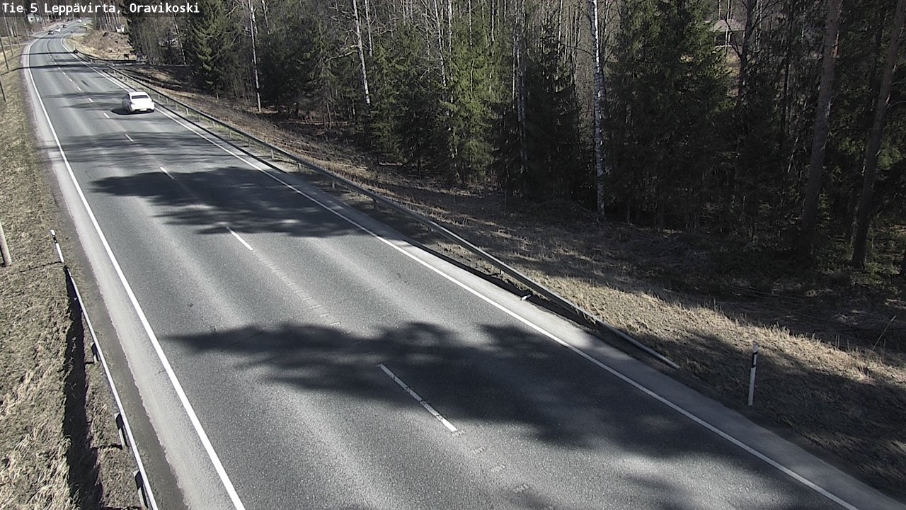 Weather Camera Image Road 5 Leppävirta, Oravikoski, Leppävirta, Pohjois-Savo