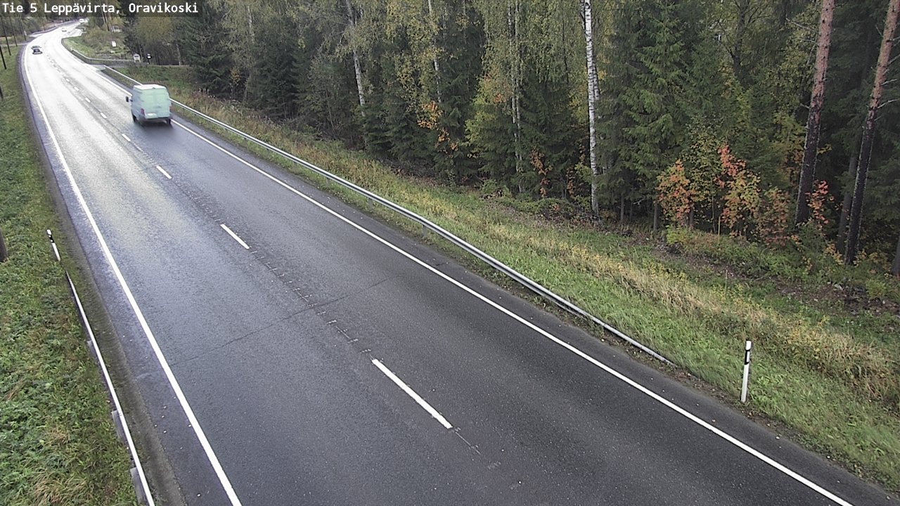 Weather Camera Image Road 5 Leppävirta, Oravikoski, Leppävirta, Pohjois-Savo