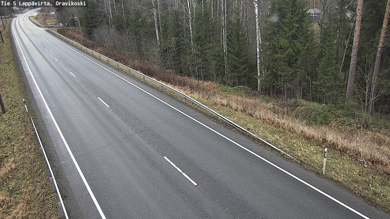 Weather Camera Image Väg 5 Leppävirta, Oravikoski, Leppävirta, Pohjois-Savo