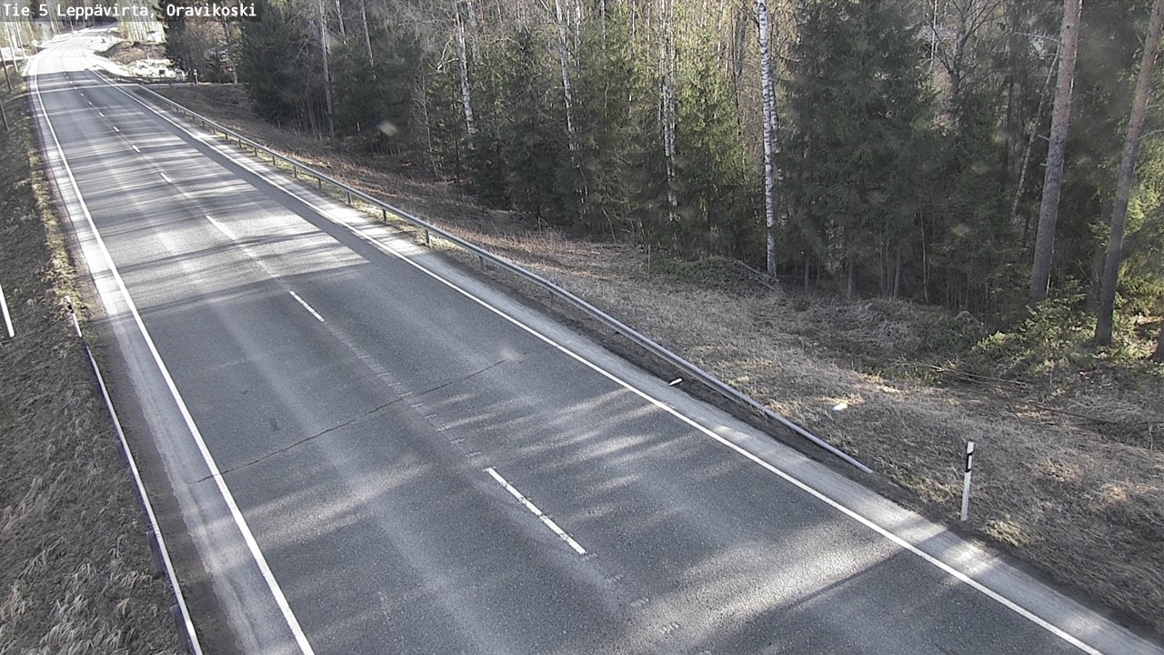 Weather Camera Image Road 5 Leppävirta, Oravikoski, Leppävirta, Pohjois-Savo