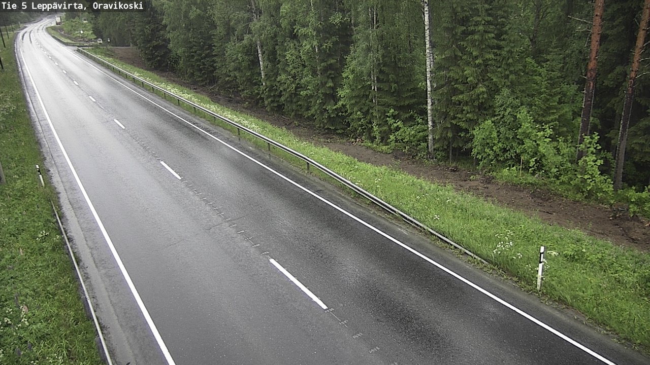 Weather Camera Image Road 5 Leppävirta, Oravikoski, Leppävirta, Pohjois-Savo