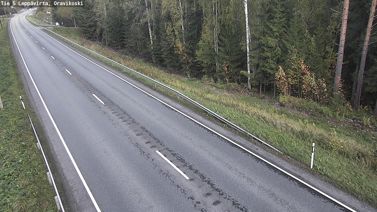 Weather Camera Image Väg 5 Leppävirta, Oravikoski, Leppävirta, Pohjois-Savo