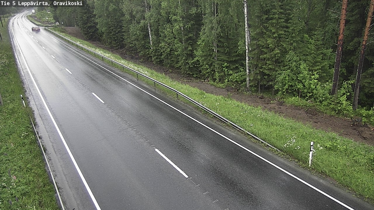 Weather Camera Image Road 5 Leppävirta, Oravikoski, Leppävirta, Pohjois-Savo
