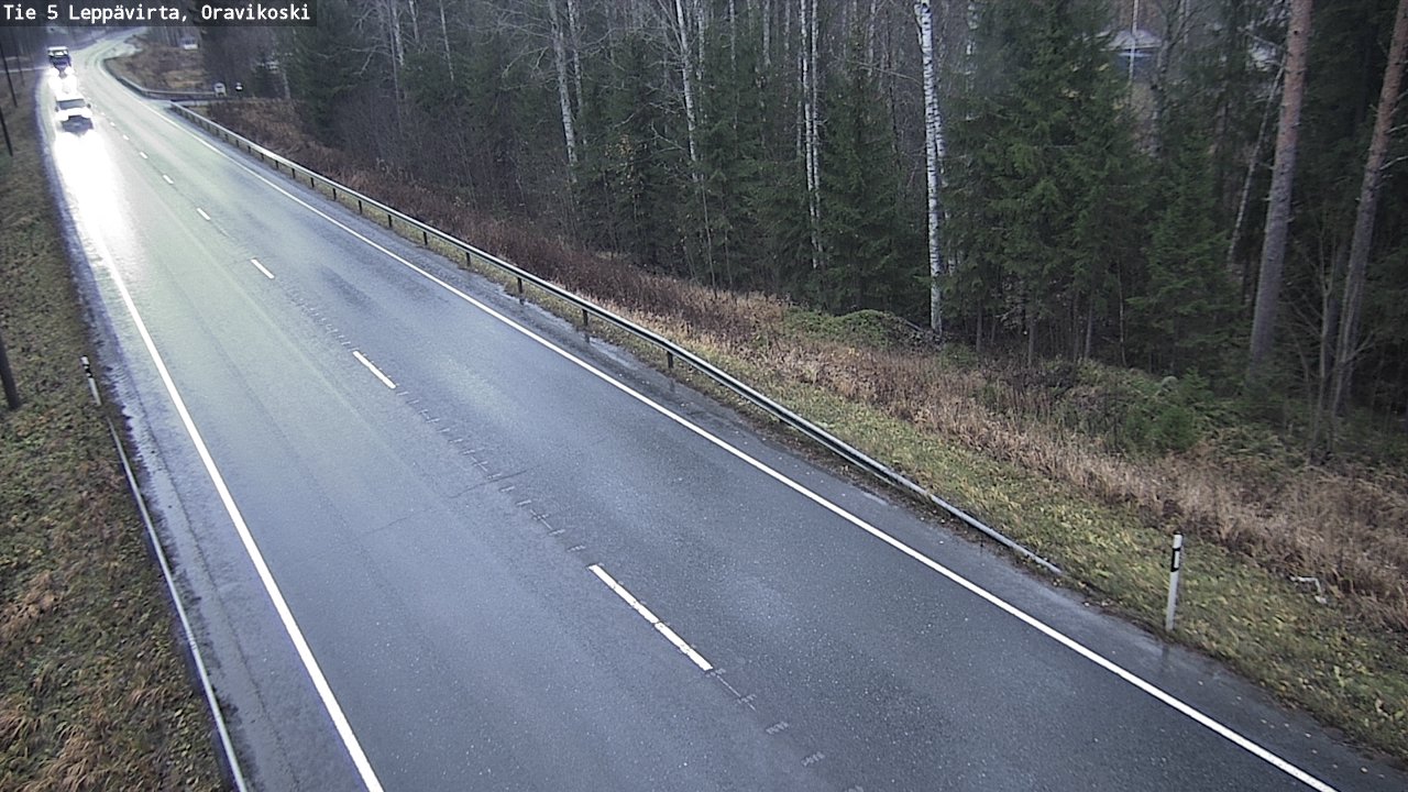 Weather Camera Image Väg 5 Leppävirta, Oravikoski, Leppävirta, Pohjois-Savo