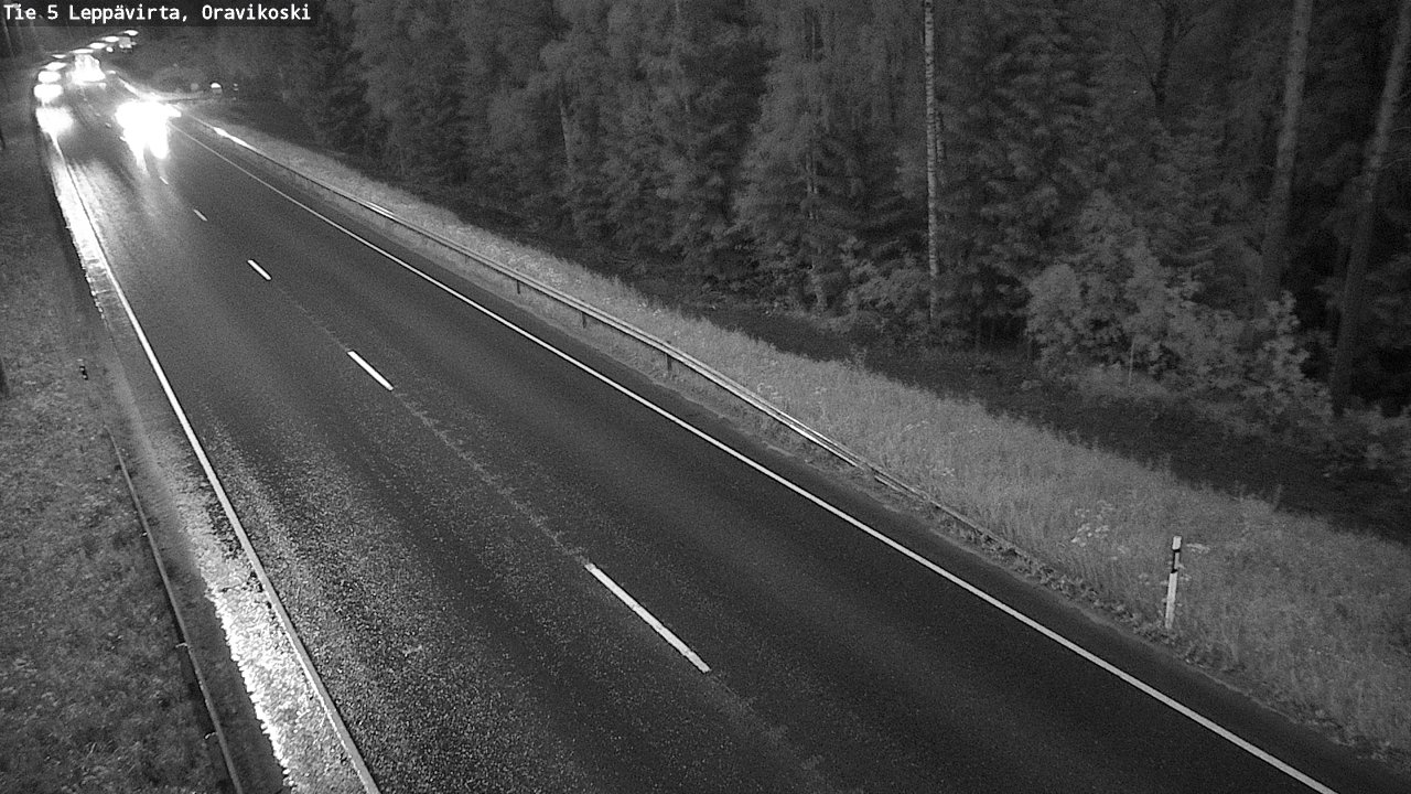 Weather Camera Image Road 5 Leppävirta, Oravikoski, Leppävirta, Pohjois-Savo