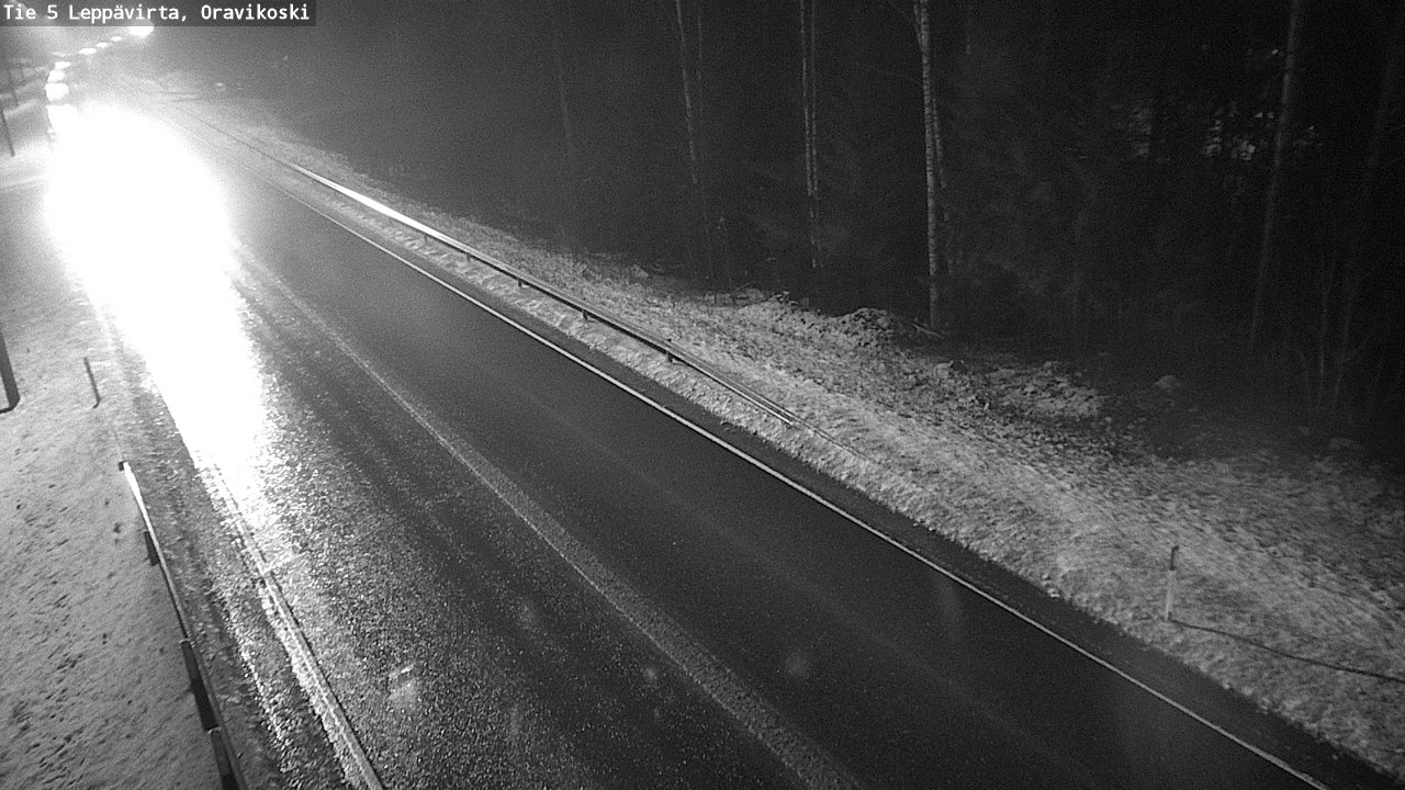 Weather Camera Image Väg 5 Leppävirta, Oravikoski, Leppävirta, Pohjois-Savo