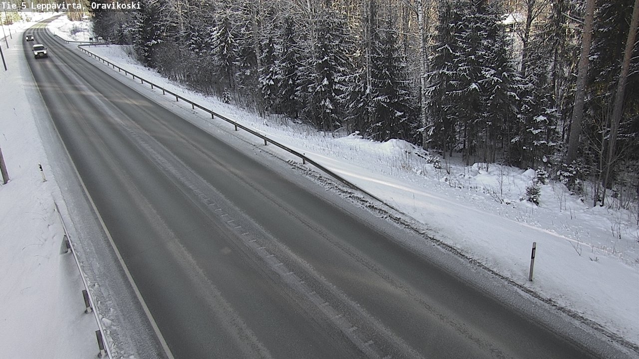 Weather Camera Image Väg 5 Leppävirta, Oravikoski, Leppävirta, Pohjois-Savo