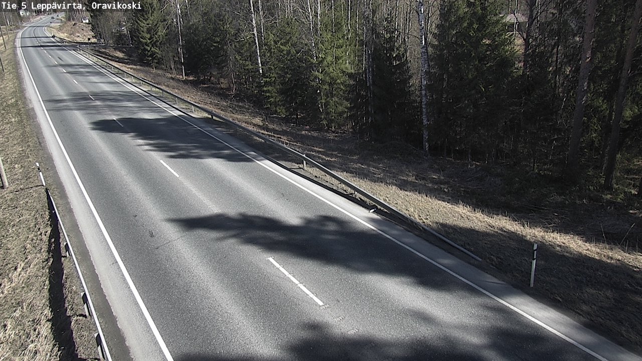 Weather Camera Image Road 5 Leppävirta, Oravikoski, Leppävirta, Pohjois-Savo