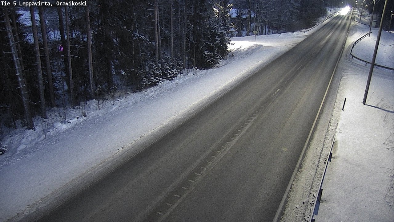 Weather Camera Image Väg 5 Leppävirta, Oravikoski, Leppävirta, Pohjois-Savo