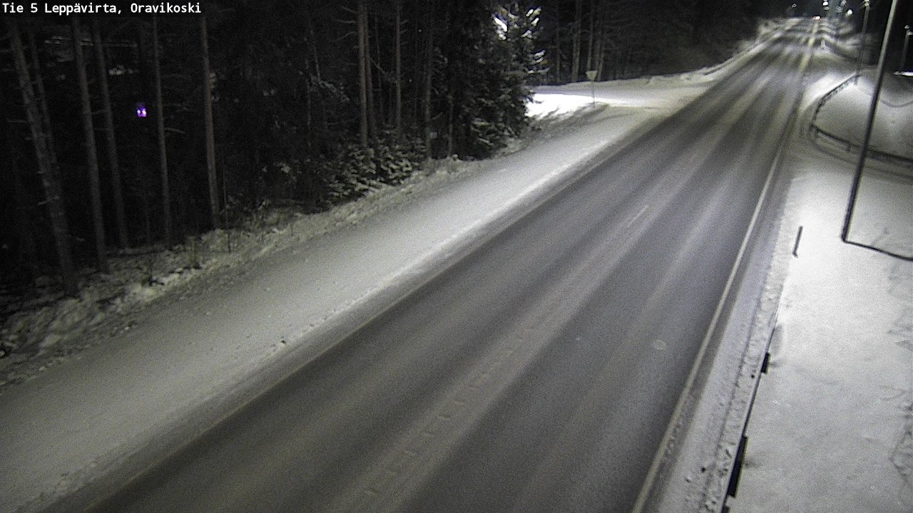 Weather Camera Image Road 5 Leppävirta, Oravikoski, Leppävirta, Pohjois-Savo