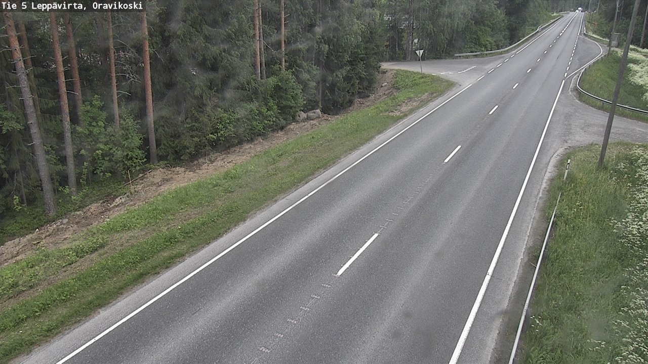 Kelikamerat Kuva Tie 5 Leppävirta, Oravikoski, Leppävirta, Pohjois-Savo