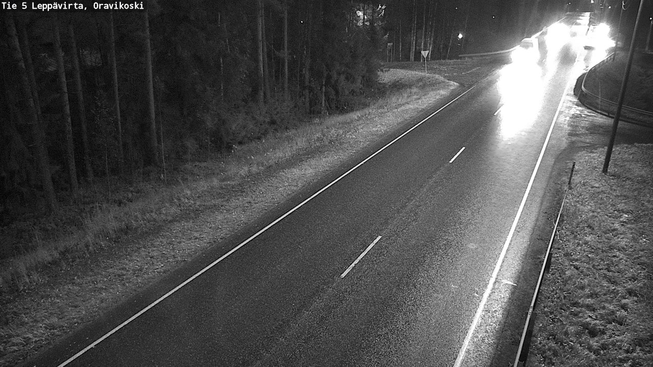 Weather Camera Image Väg 5 Leppävirta, Oravikoski, Leppävirta, Pohjois-Savo