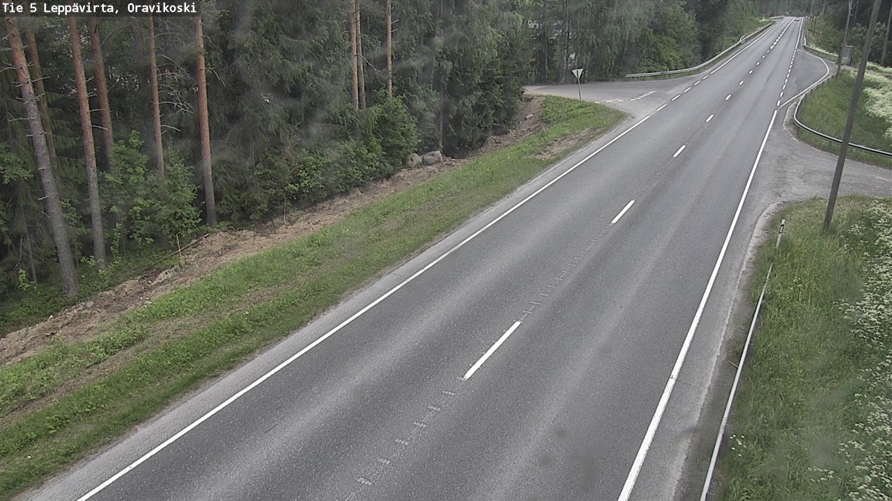 Kelikamerat Kuva Tie 5 Leppävirta, Oravikoski, Leppävirta, Pohjois-Savo