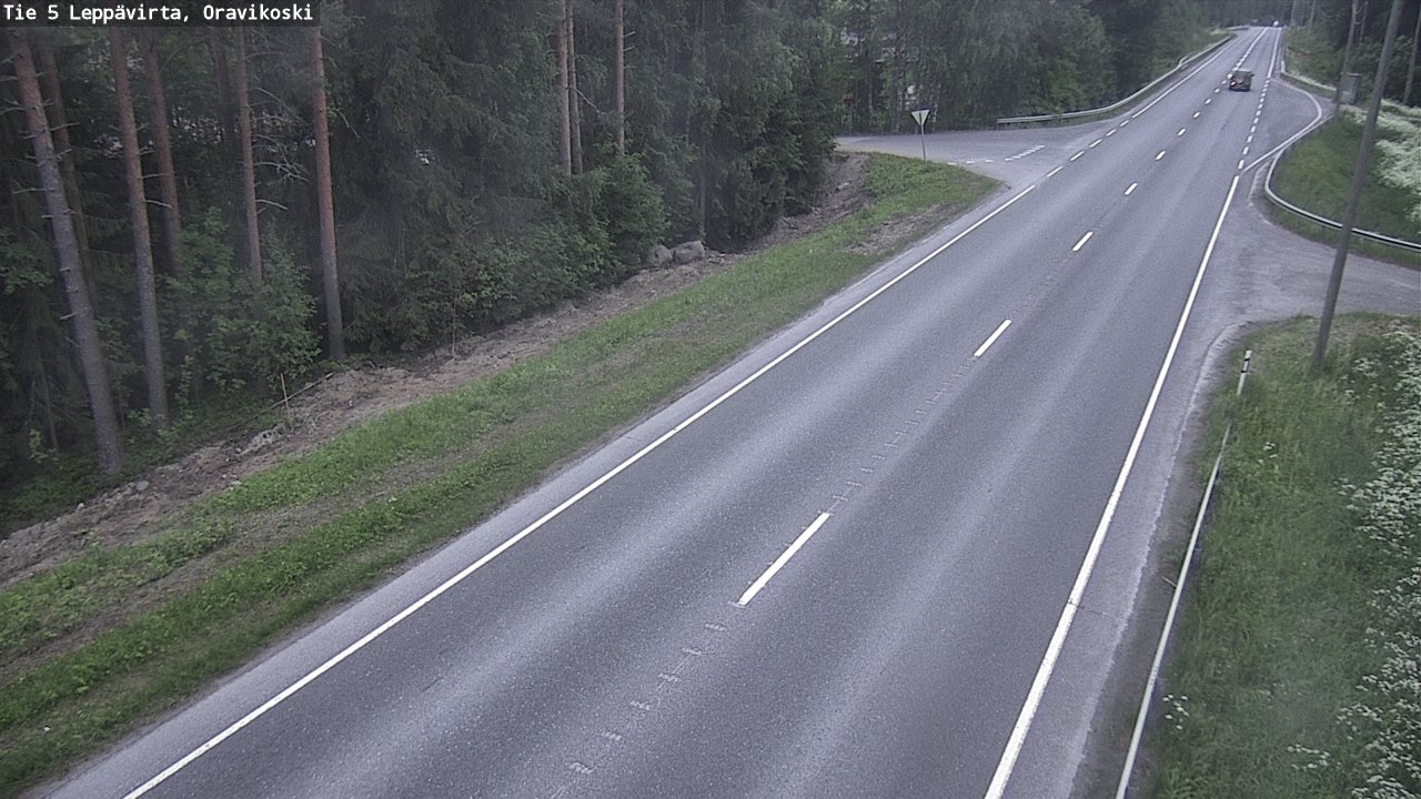Kelikamerat Kuva Tie 5 Leppävirta, Oravikoski, Leppävirta, Pohjois-Savo