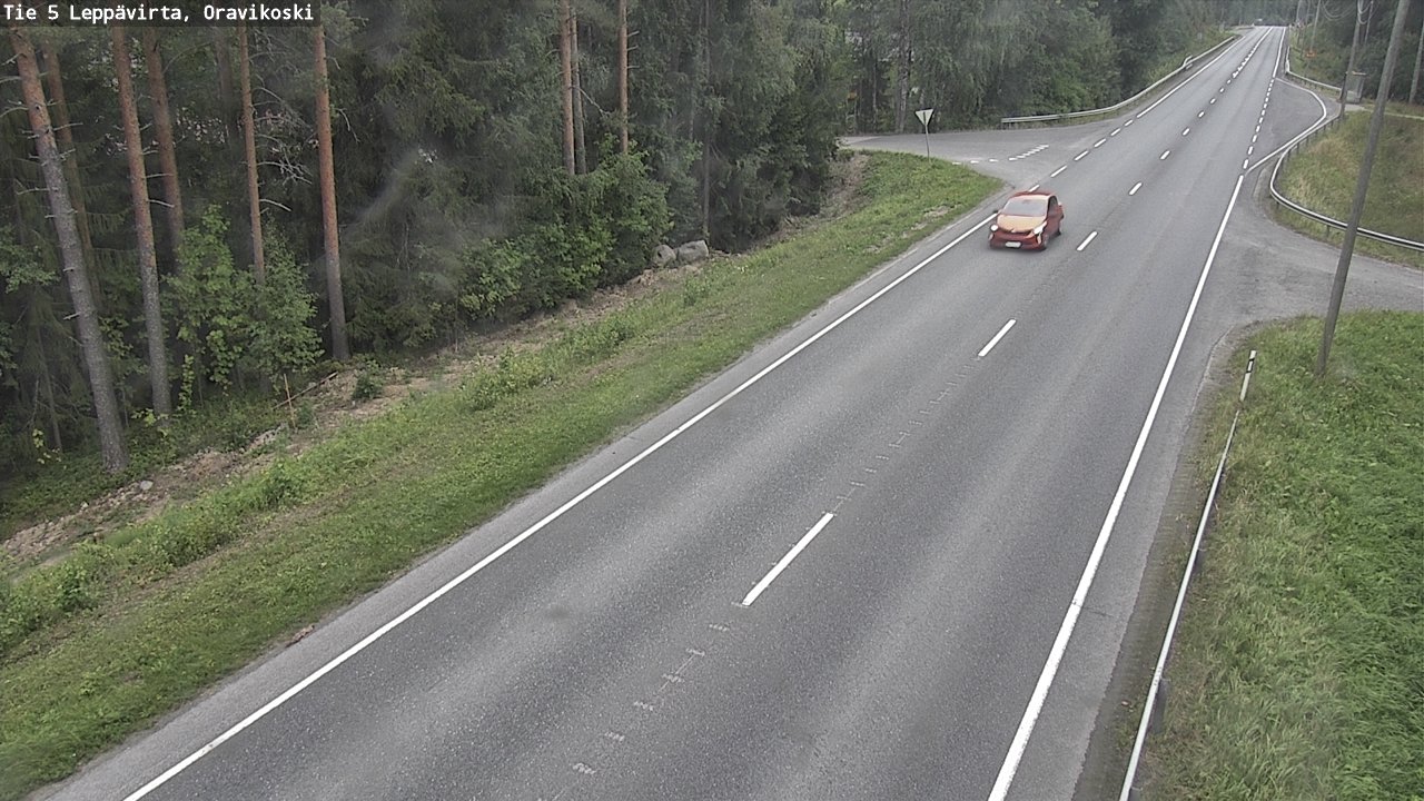 Weather Camera Image Road 5 Leppävirta, Oravikoski, Leppävirta, Pohjois-Savo