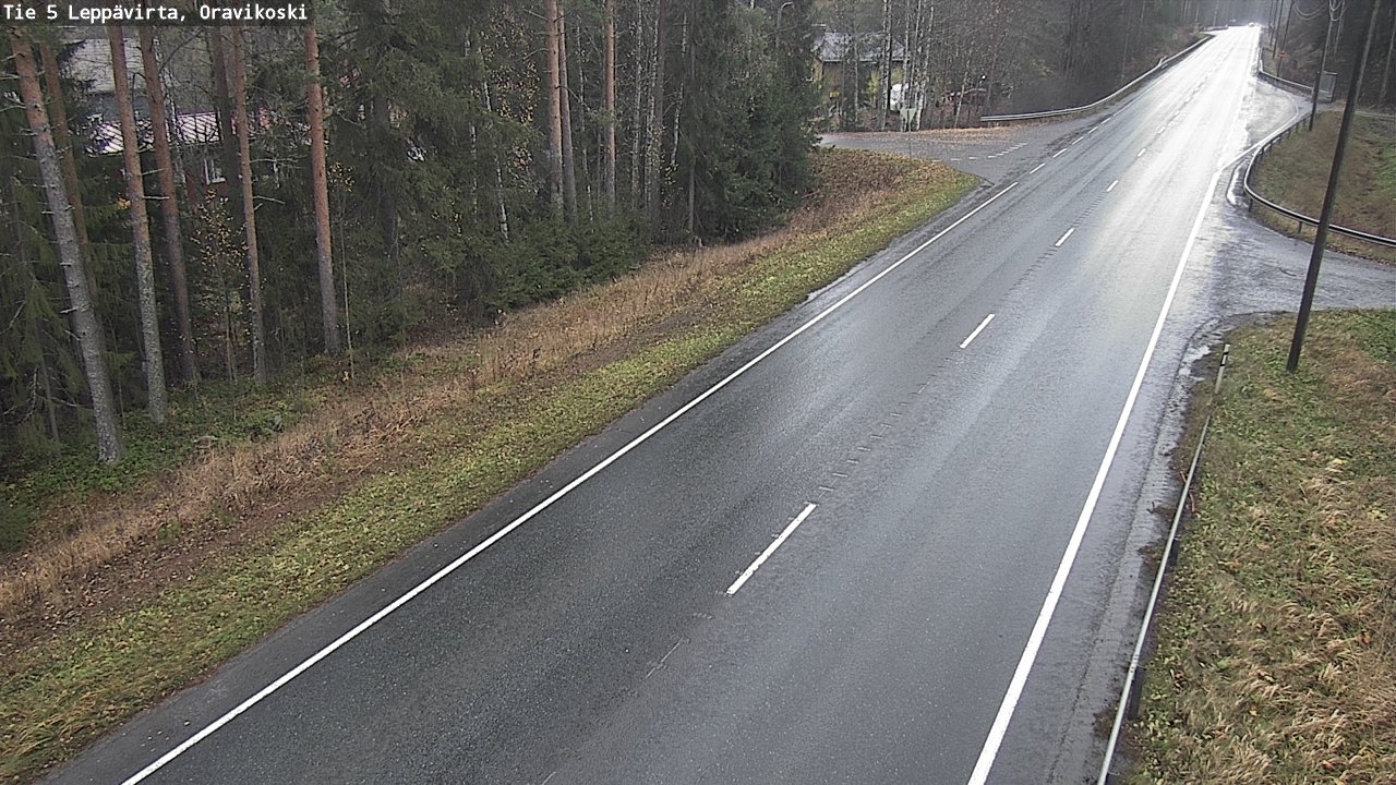 Weather Camera Image Väg 5 Leppävirta, Oravikoski, Leppävirta, Pohjois-Savo