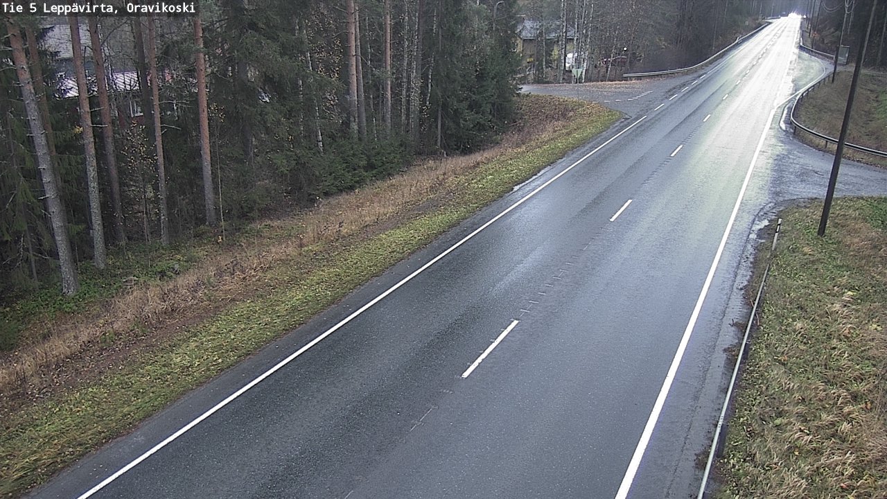 Weather Camera Image Väg 5 Leppävirta, Oravikoski, Leppävirta, Pohjois-Savo