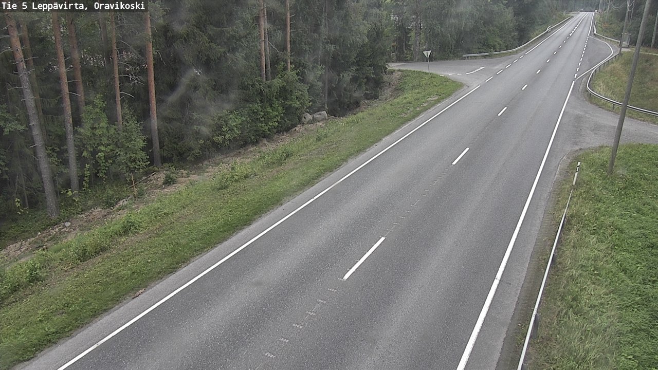 Weather Camera Image Road 5 Leppävirta, Oravikoski, Leppävirta, Pohjois-Savo