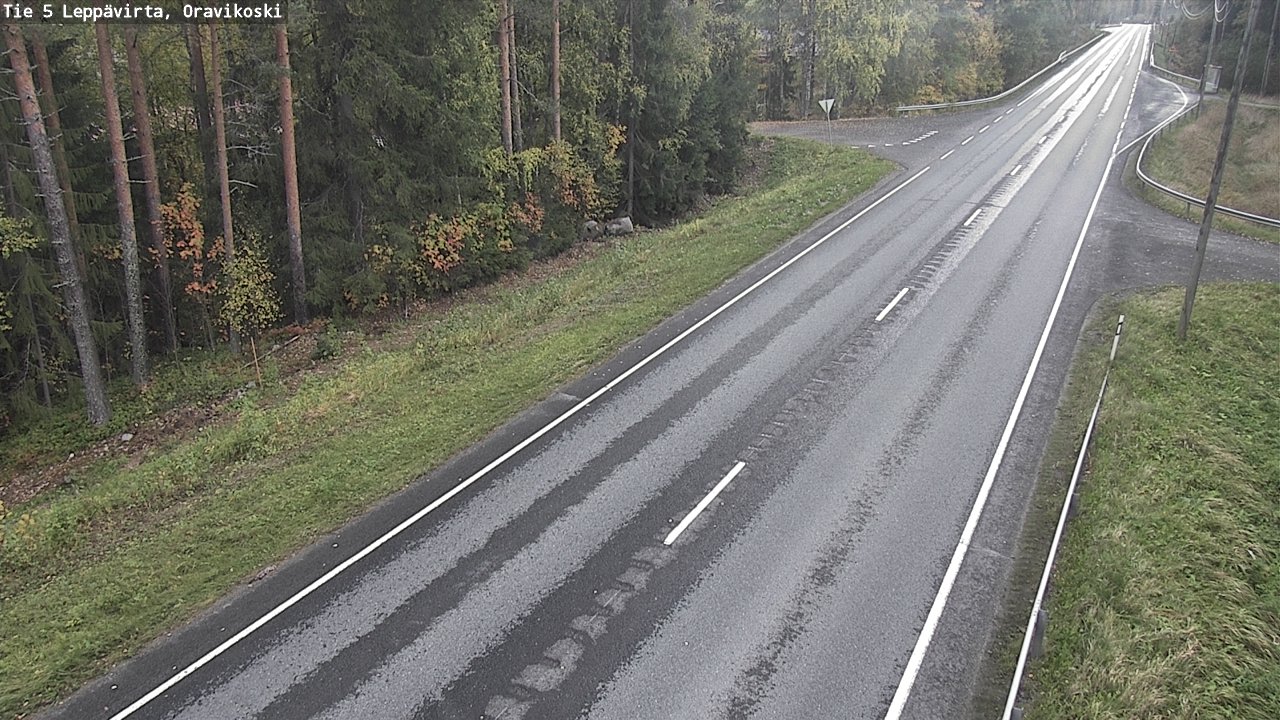 Weather Camera Image Road 5 Leppävirta, Oravikoski, Leppävirta, Pohjois-Savo