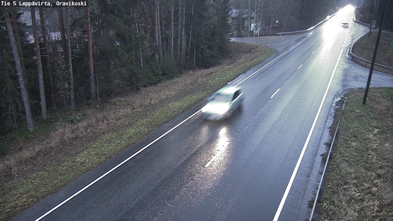 Weather Camera Image Väg 5 Leppävirta, Oravikoski, Leppävirta, Pohjois-Savo