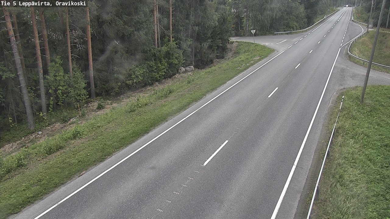 Weather Camera Image Road 5 Leppävirta, Oravikoski, Leppävirta, Pohjois-Savo