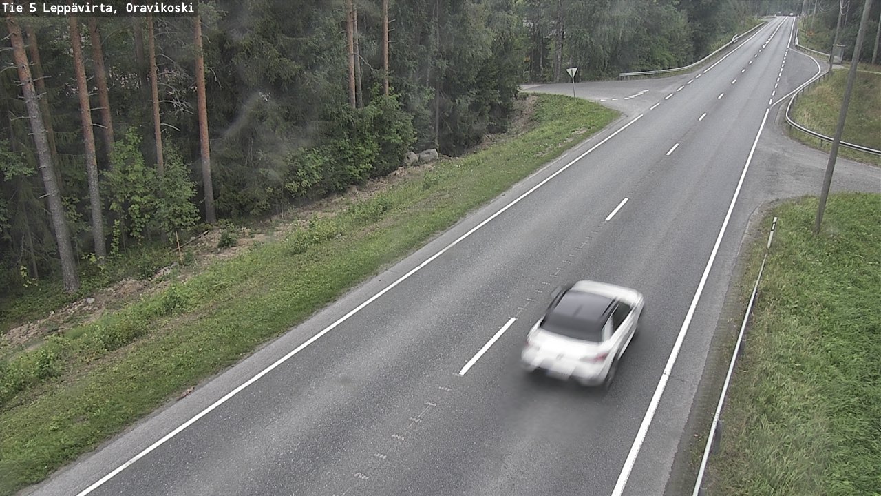 Weather Camera Image Road 5 Leppävirta, Oravikoski, Leppävirta, Pohjois-Savo