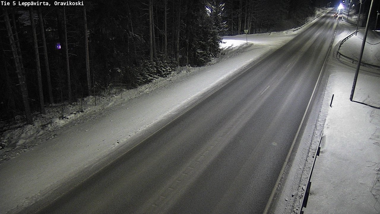 Weather Camera Image Väg 5 Leppävirta, Oravikoski, Leppävirta, Pohjois-Savo