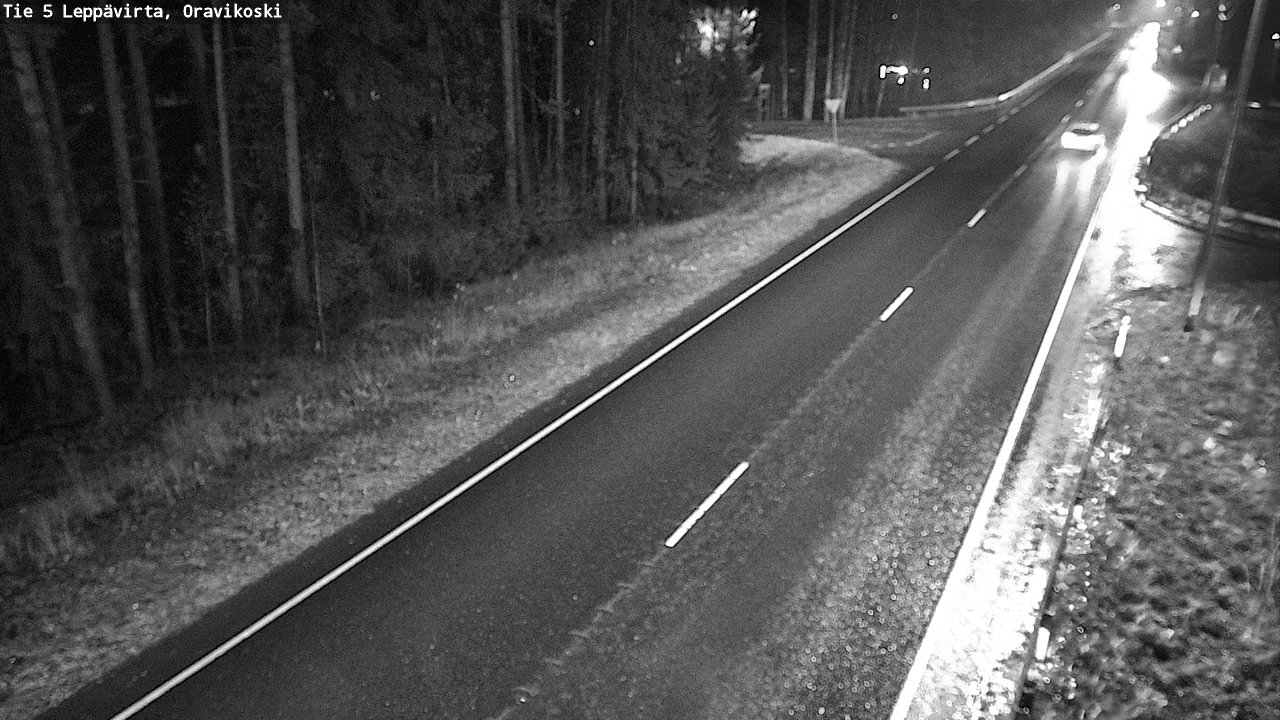 Weather Camera Image Väg 5 Leppävirta, Oravikoski, Leppävirta, Pohjois-Savo