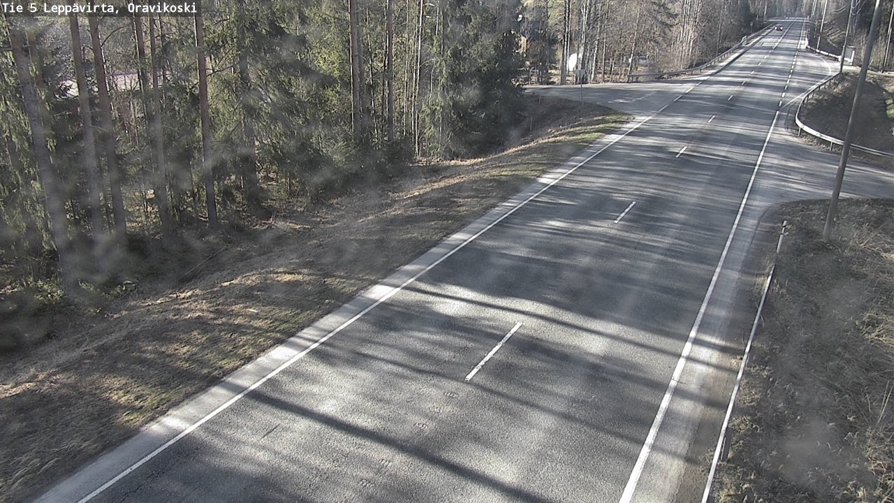 Weather Camera Image Road 5 Leppävirta, Oravikoski, Leppävirta, Pohjois-Savo