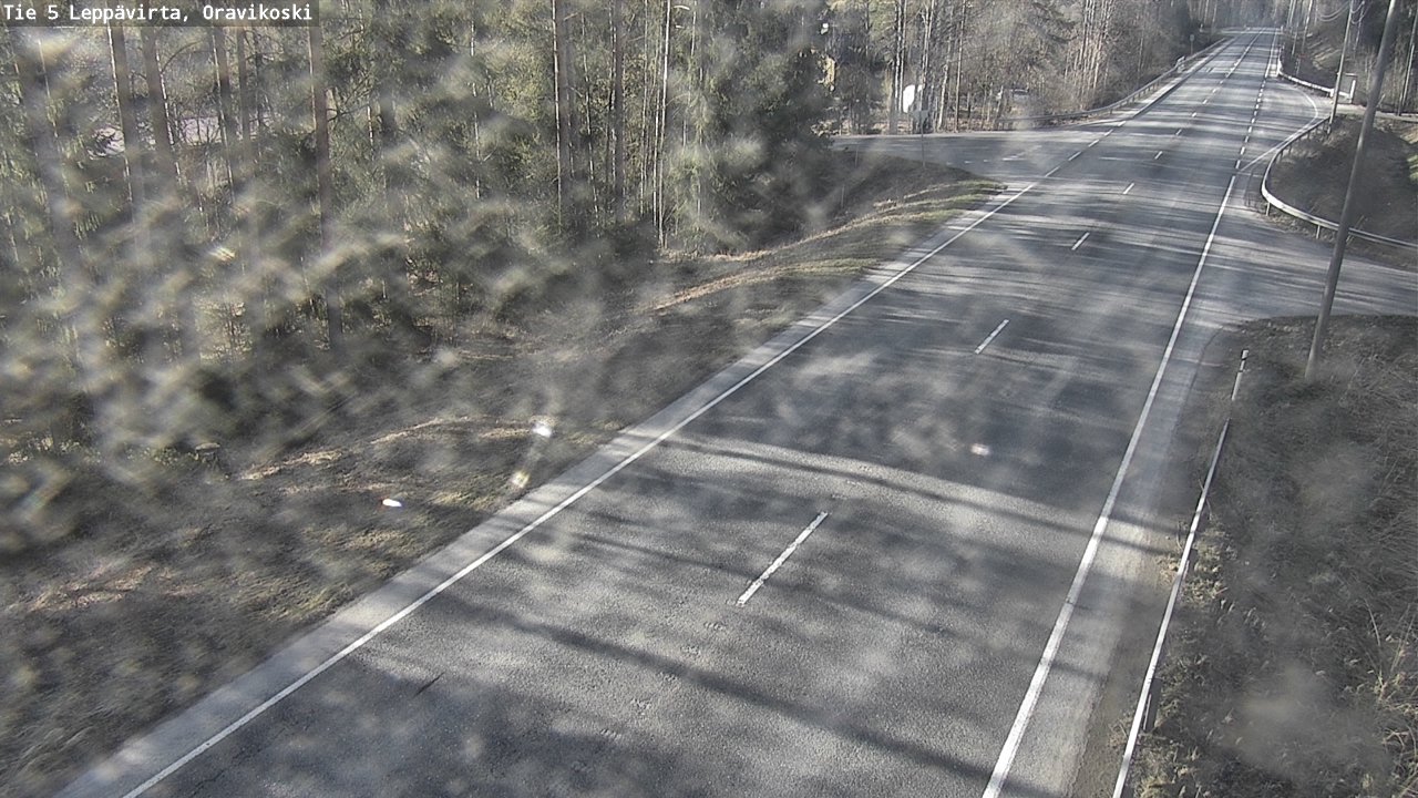 Weather Camera Image Road 5 Leppävirta, Oravikoski, Leppävirta, Pohjois-Savo
