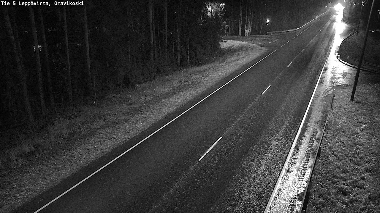Weather Camera Image Väg 5 Leppävirta, Oravikoski, Leppävirta, Pohjois-Savo