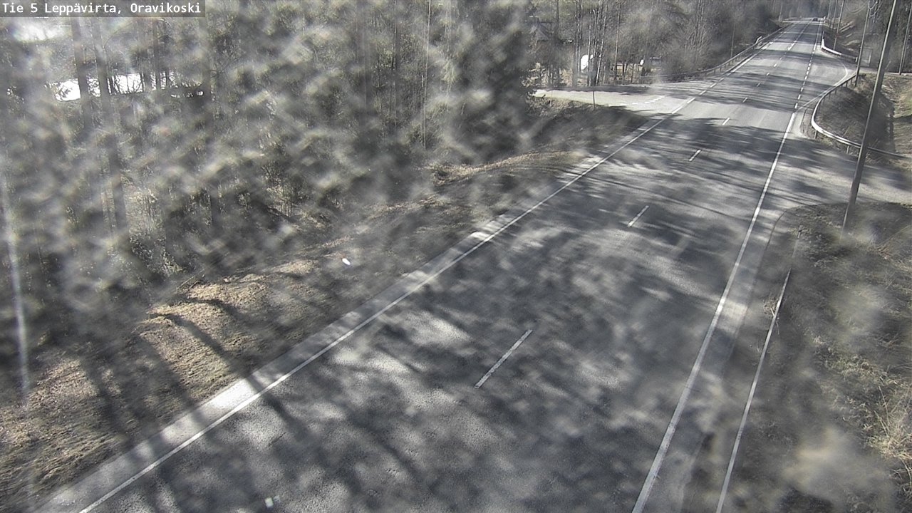 Weather Camera Image Väg 5 Leppävirta, Oravikoski, Leppävirta, Pohjois-Savo