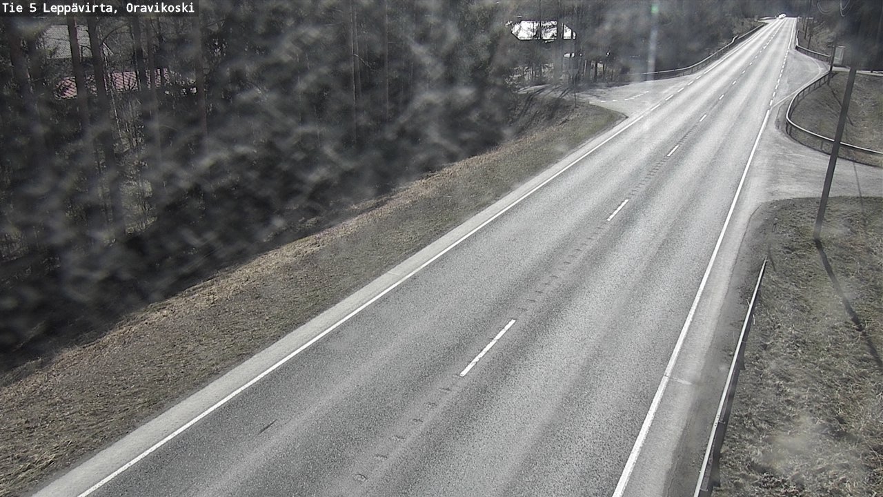 Weather Camera Image Väg 5 Leppävirta, Oravikoski, Leppävirta, Pohjois-Savo