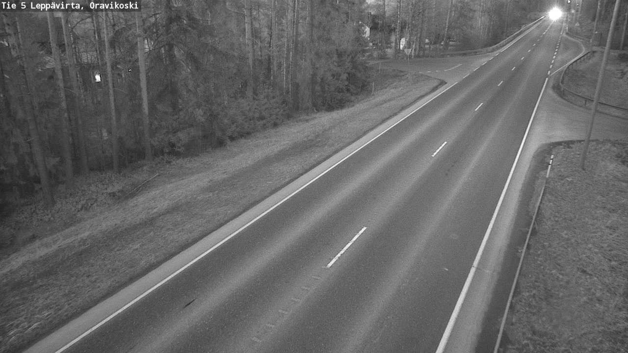 Weather Camera Image Väg 5 Leppävirta, Oravikoski, Leppävirta, Pohjois-Savo