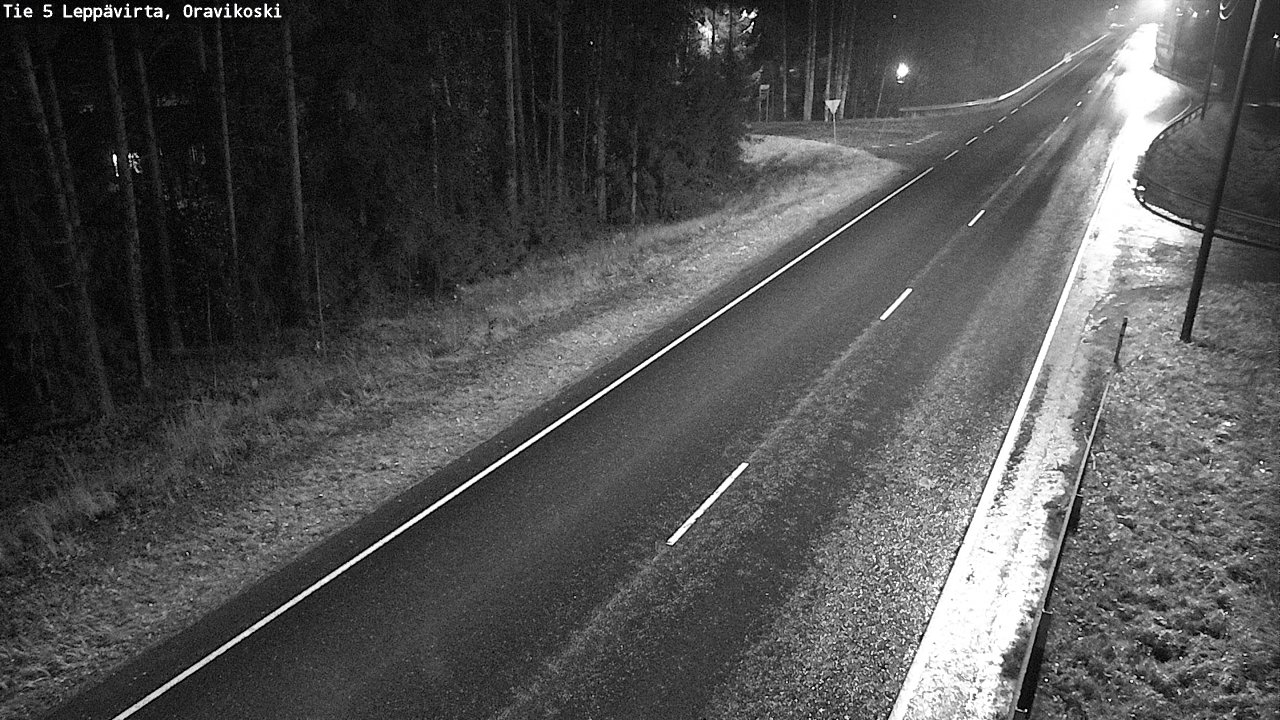Weather Camera Image Road 5 Leppävirta, Oravikoski, Leppävirta, Pohjois-Savo
