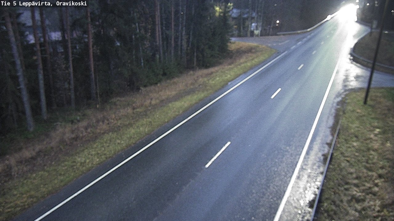 Weather Camera Image Väg 5 Leppävirta, Oravikoski, Leppävirta, Pohjois-Savo