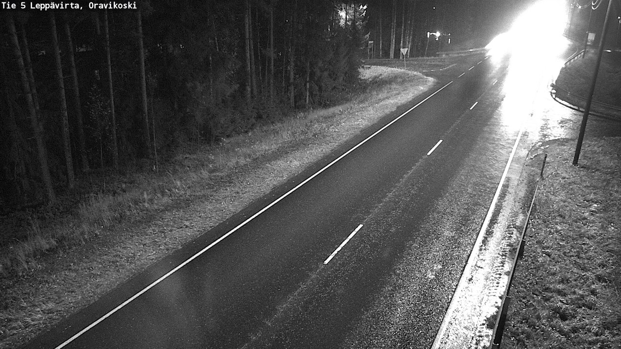 Weather Camera Image Väg 5 Leppävirta, Oravikoski, Leppävirta, Pohjois-Savo