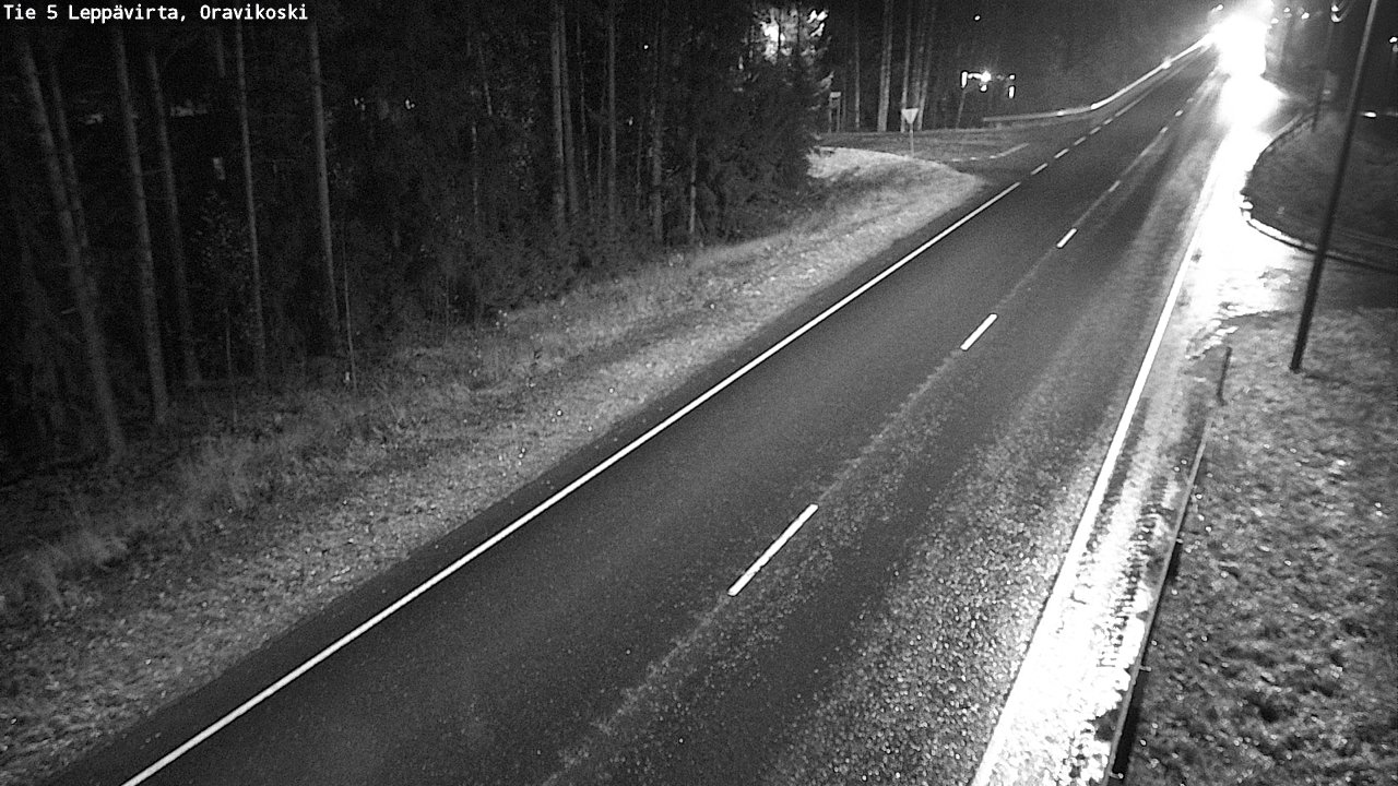 Weather Camera Image Väg 5 Leppävirta, Oravikoski, Leppävirta, Pohjois-Savo